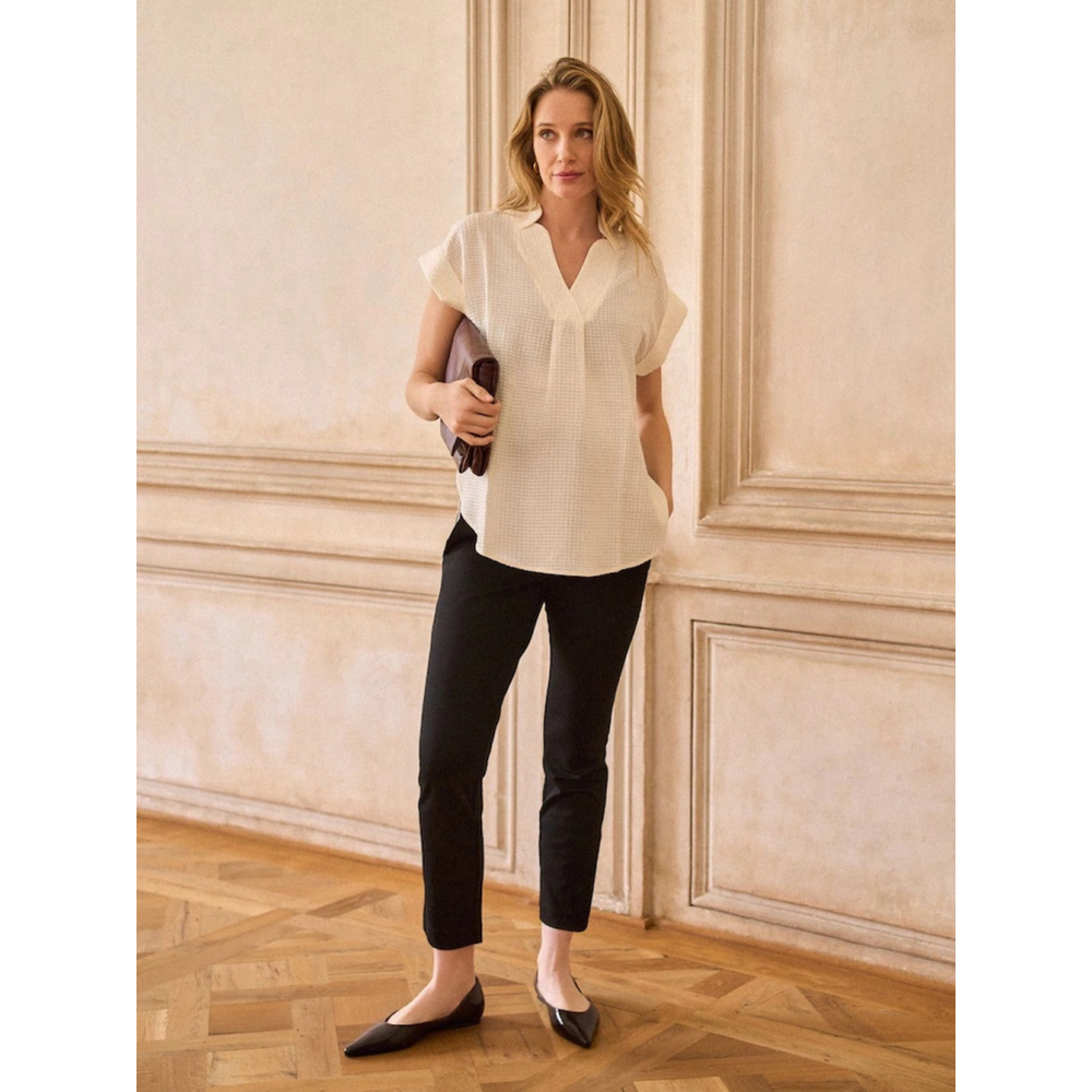 Seraphine Everyday Work Trouser Maternity Black – High Rise Office Pants US 2
